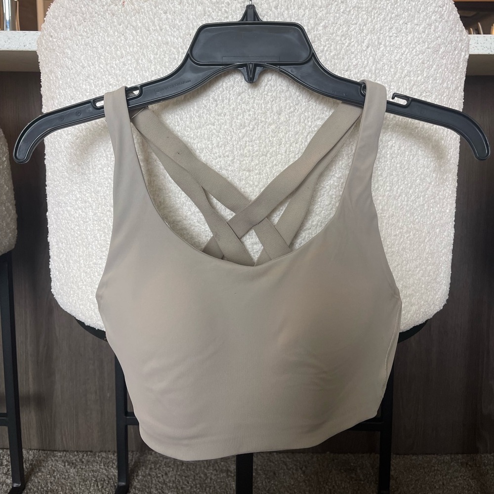 lululemon athletica Sports Bra in Taupe